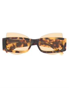 Солнцезащитные очки в контрастной оправе Courreges