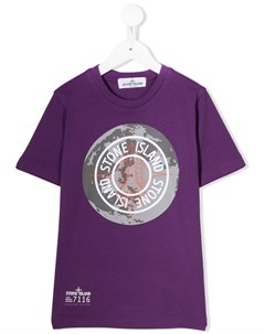 Футболка с логотипом Stone island junior