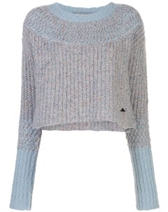 Укороченный свитер в двух тонах Raquel allegra