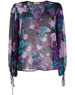 Полупрозрачная блузка с цветочным принтом Liu jo