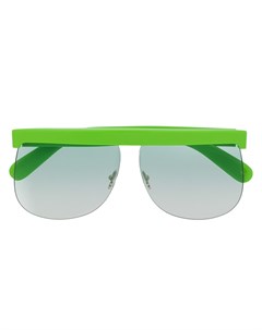 Массивные солнцезащитные очки авиаторы Courreges