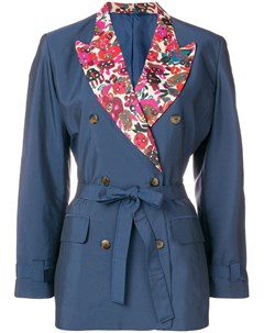 Пиджак с цветочным принтом на воротнике Jean paul gaultier pre-owned