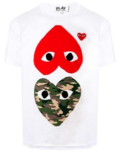 Футболка с принтом Comme des garcons play