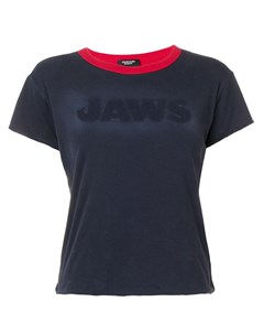 Двусторонняя укороченная футболка Jaws Calvin klein 205w39nyc