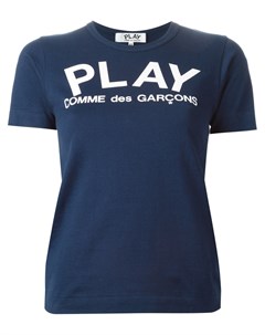 Футболка с принтом логотипа Comme des garcons play