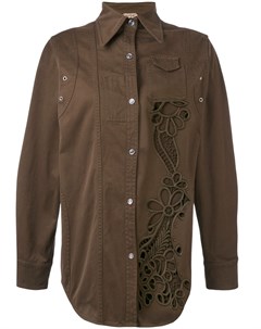 Куртка рубашка с вырезными деталями No21