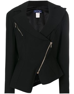 Куртка с широкими отворотами и застежкой на молнии спереди Thierry mugler pre-owned