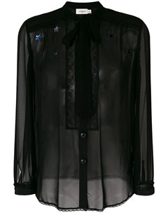 Блузка с завязками на горловине Coach