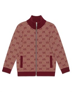 Кардиган на молнии с узором GG Gucci kids