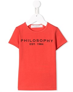 Футболка с логотипом Philosophy di lorenzo serafini kids