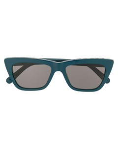 Солнцезащитные очки в квадратной оправе с цепочным декором Stella mccartney eyewear