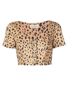 Блузка с леопардовым принтом Nicholas