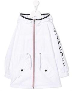 Непромокаемое пальто с принтом логотипа Givenchy kids