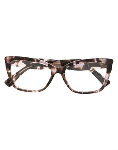 Очки в прямоугольной оправе черепаховой расцветки Valentino eyewear