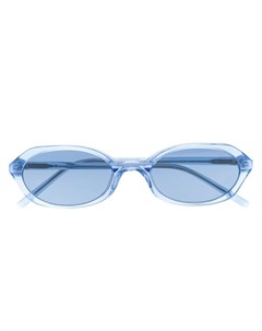 Овальные солнцезащитные очки с затемненными линзами Dkny