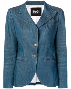 Джинсовый пиджак облегающий Dolce & gabbana pre-owned
