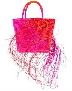 Двухцветная средняя сумка тоут с необработанными деталями Sensi studio
