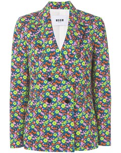 Пиджак с цветочным дизайном Msgm