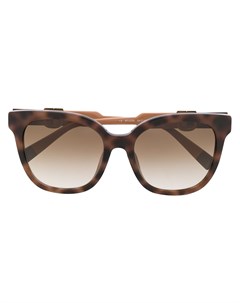 Массивные солнцезащитные очки черепаховой расцветки Furla