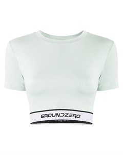 Укороченная футболка с логотипом Ground-zero