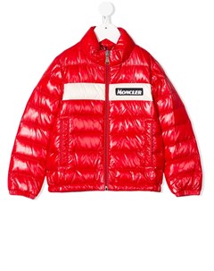 Глянцевый пуховик Moncler enfant