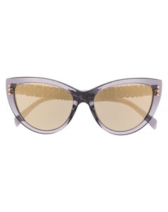 Солнцезащитные очки в прозрачной оправе кошачий глаз Moschino eyewear