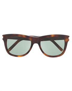Солнцезащитные очки в оправе черепаховой расцветки Saint laurent eyewear