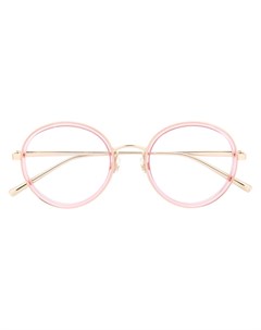 Двухцветные очки в круглой оправе Marc jacobs eyewear