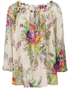 Блузка свободного кроя с цветочным принтом Blumarine
