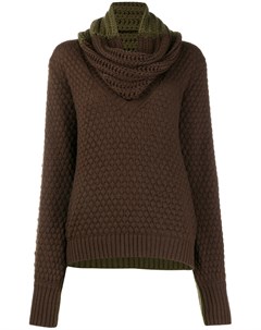 Фактурный свитер со съемным шарфом Johanna ortiz