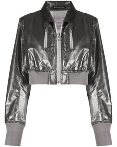Укороченная куртка 1990 х годов с эффектом металлик Yohji yamamoto pre-owned