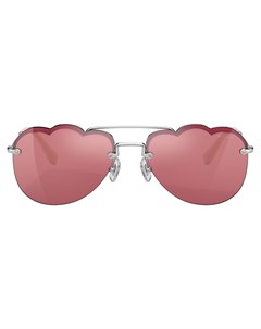 Солнцезащитные очки авиаторы Cloud Miu miu eyewear