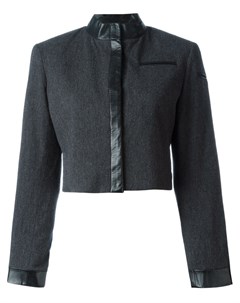 Укороченный пиджак с контрастной окантовкой Stephen sprouse pre-owned