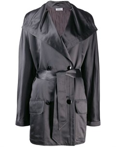 Двубортное пальто 1980 х годов с поясом Valentino pre-owned