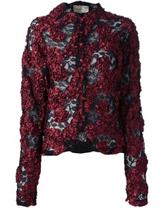 Куртка с кружевной цветочной аппликацией Krizia pre-owned