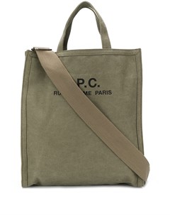 Парусиновая сумка тоут с логотипом A.p.c.