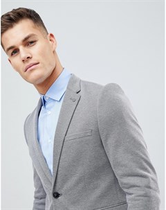 Серый приталенный блейзер Burton menswear