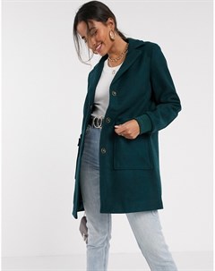 Зеленое пальто с карманами Vero moda