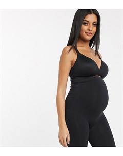 Моделирующие черные шорты с посадкой над животом Mamalicious Maternity