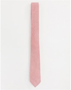Розовый узкий галстук Asos design