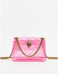 Розовая прозрачная маленькая сумка Kensington Kurt geiger london