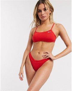 Красные плавки бикини essential Nike swimming