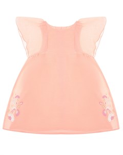 Розовое платье с вышивкой Chloe