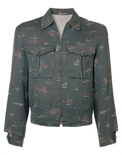 Куртка с узором Rockabilly Fake alpha vintage
