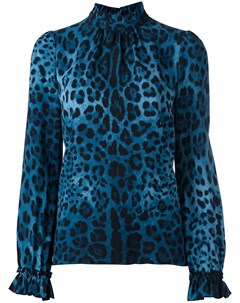 Блузка с леопардовым принтом Dolce & gabbana pre-owned