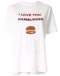 Футболка I love you Hamburger с пайетками Tu es mon trésor