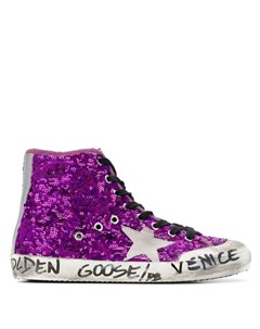 Высокие кеды Venice с блестками Golden goose