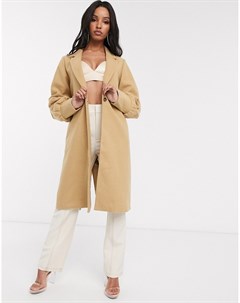Пальто с добавлением шерсти и присборенными манжетами Unique21