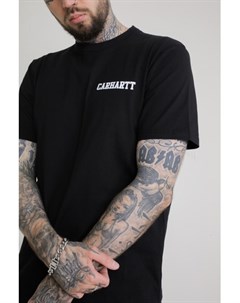Футболка S S College Script T Shirt Black White XL Carhartt