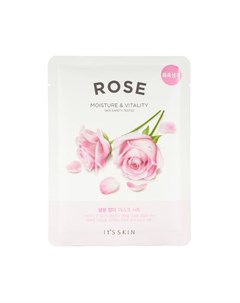 Маска The Fresh Rose Mask Sheet Укрепляющая Тканевая с Розой 20г It's skin